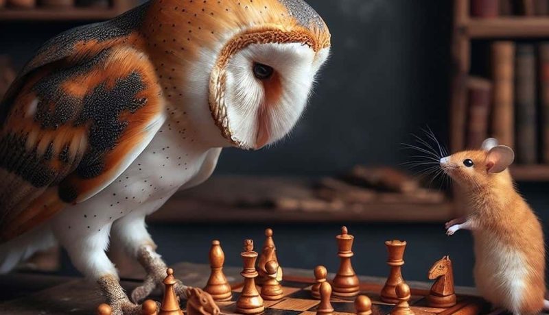 Why do Female Barn Owls snatch prey from their Mate?
