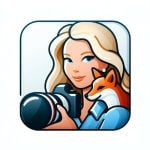 Female photographer icon 143, free to download from BarnOwl.live