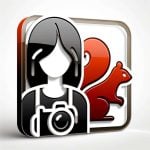 Female photographer icon 200, free to download from BarnOwl.live