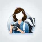 Female photographer icon 205, free to download from BarnOwl.live