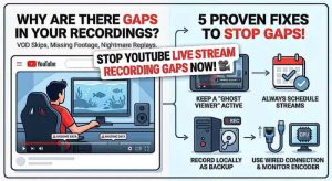 YouTube Stream Recording Gaps