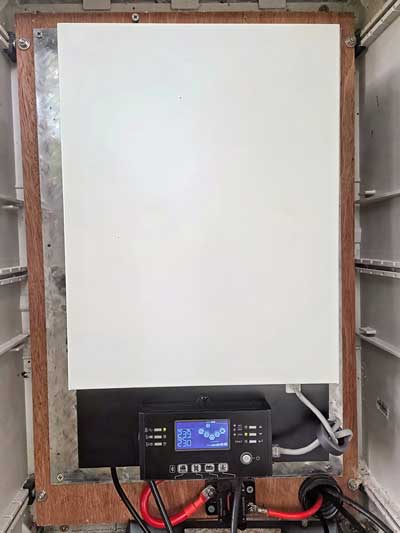 The inverter and battery backup system that keeps the Barn Owl Live cameras and streams running during power cuts